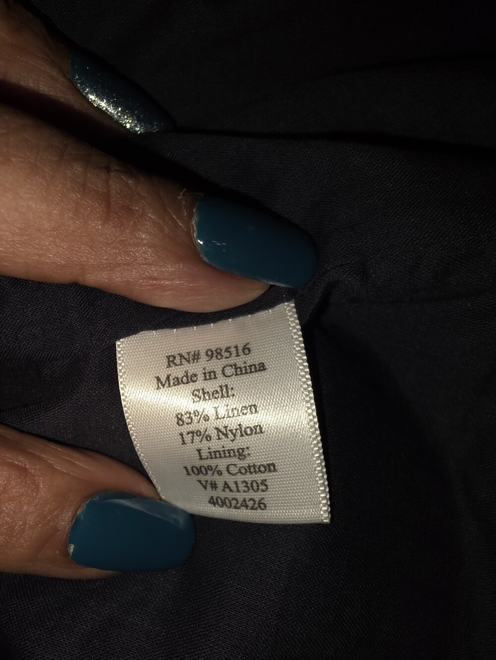 Sleeveless Navy Shift Dress with Side Pockets - Picture 12 of 15